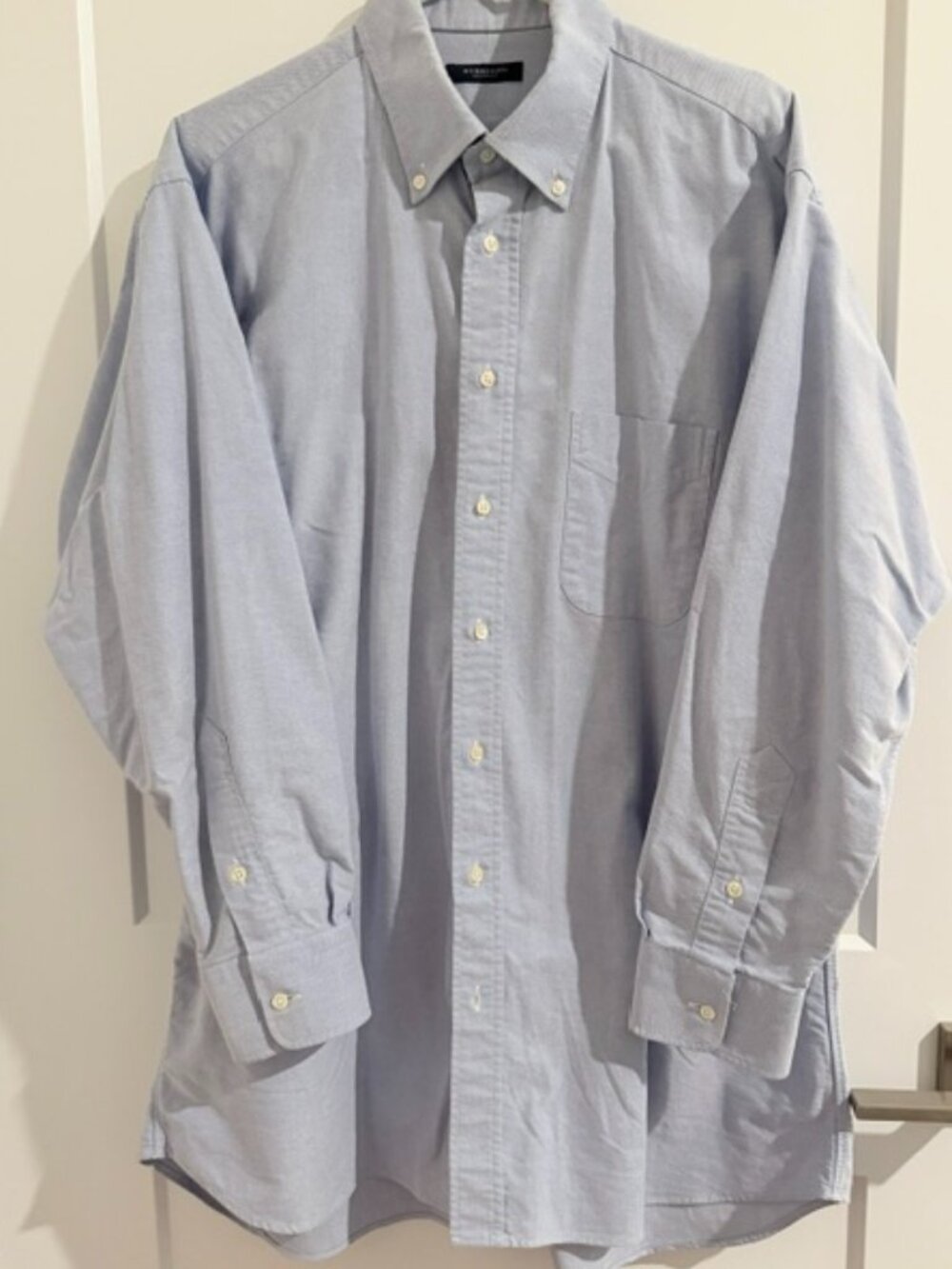 Vintage BURBERRY London Men's Dress Shirt in Blue - Size 17 / 33